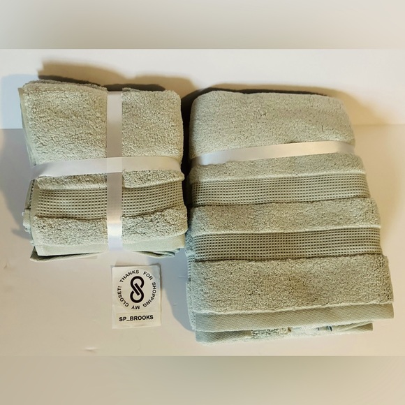 🎁VILLAFELPOS Spa Collection - Hand & Wash Towel Set - 6 Pieces - Portugal Green - Picture 2 of 2